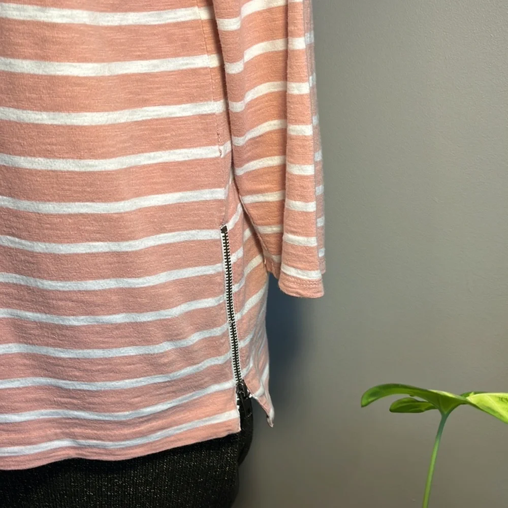 J.Crew side zip cotton tunic top XS